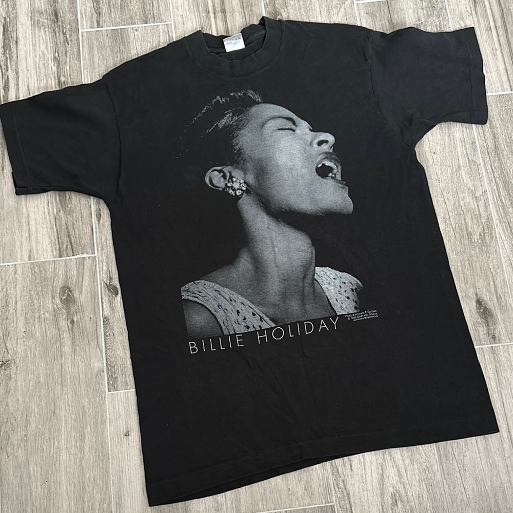 Black Billie Holiday Graphic T-Shirt